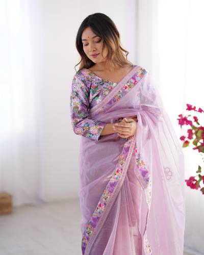 LAXMINAM 5008 DESIGNER TWILL NET SAREE WHOLESALER IN INDIA